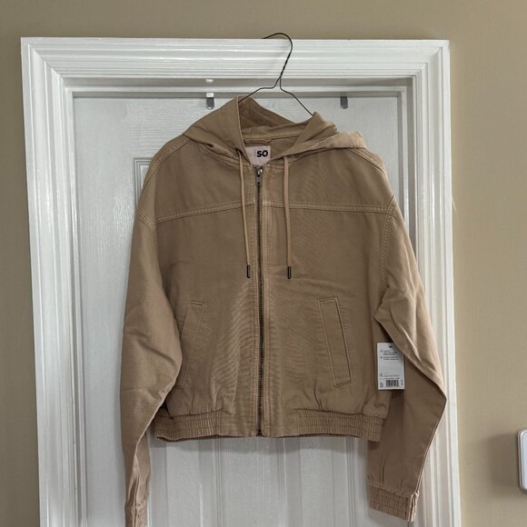 NWT SO Canvas Hooded Jacket, Bass, Juniors M. - Picture 1 of 3